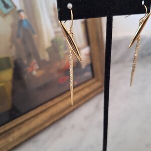 Alexis Bittar Gold Embellished Drop Earrings, beautiful with everything.